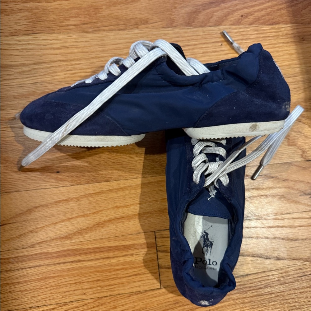 Polo by Ralph Lauren Blue and White Sneakers Classic Design